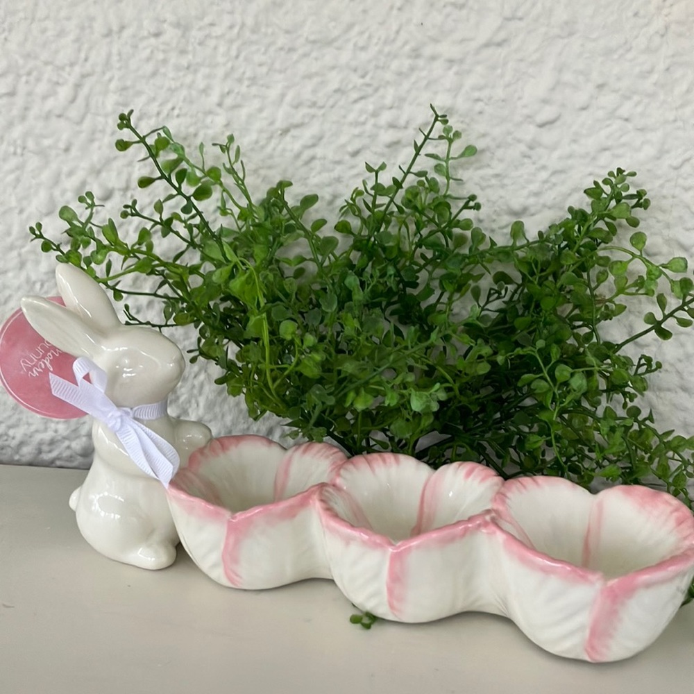 Modern Bunny Egg or Tea Light Tray